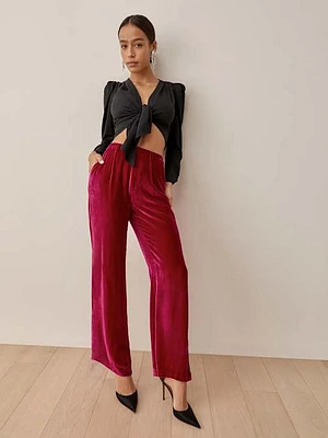 Petites Wes Velvet Pant