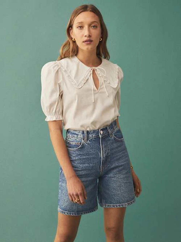 Sammie High Rise Relaxed Jean Shorts