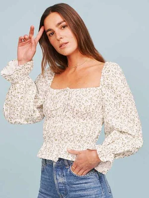 Pimento Linen Top