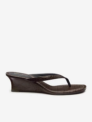 Amelia Thong Wedge Sandal