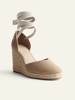 Camilla Lace Up Wedge Espadrille