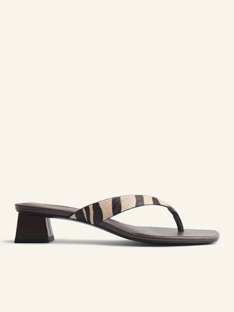 Dana Block Heel Thong Sandal