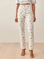 Cynthia Fruitloops High Rise Straight Jeans