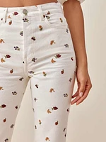 Cynthia Fruitloops High Rise Straight Jeans