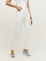 Casey Mid Rise Relaxed Straight Jeans