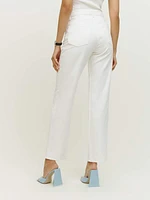 Casey Mid Rise Relaxed Straight Jeans