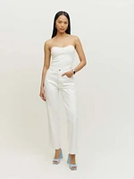 Casey Mid Rise Relaxed Straight Jeans