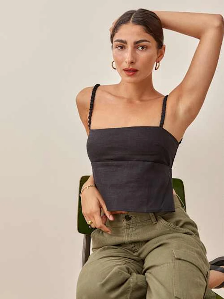 Rind Linen Top
