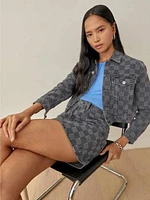 Cora Shrunken Denim Jacket