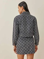 Cora Shrunken Denim Jacket