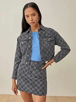 Cora Shrunken Denim Jacket