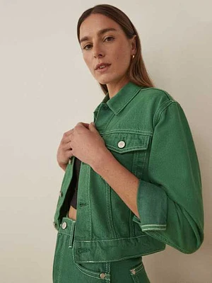 Cora Shrunken Denim Jacket