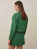 Cora Shrunken Denim Jacket