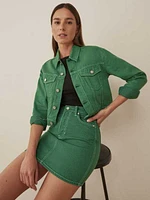 Cora Shrunken Denim Jacket