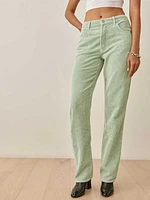 Rowan High Rise Relaxed Corduroy Pants