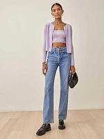 Brio Cashmere Strapless Tank And Cardi Set