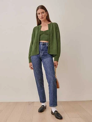 Capello Cotton Tank And Cardi Set