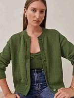 Capello Cotton Tank And Cardi Set