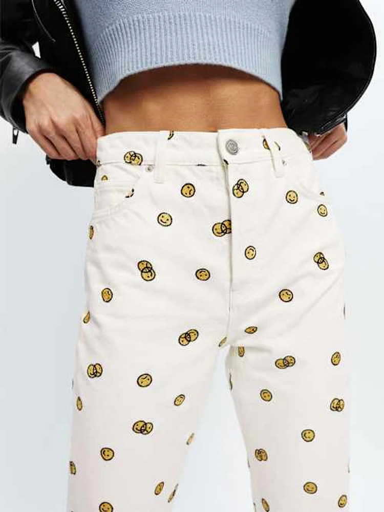 Mixed Emotions High Rise Straight Jeans
