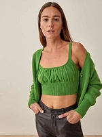 Brody Cashmere Tank And Cardi Set