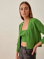 Brody Cashmere Tank And Cardi Set