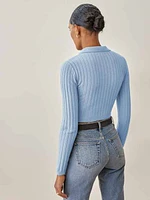 Clancey Cashmere Henley Sweater