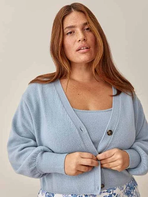 Varenne Cashmere Tank And Cardi Set Es