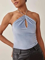 Cedric Velvet Top
