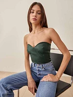 Veda Rockaway Leather Top