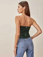 Veda Rockaway Leather Top