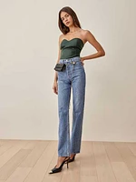 Veda Rockaway Leather Top
