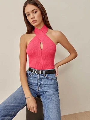 Renley Cotton Halter Sweater