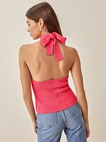 Renley Cotton Halter Sweater
