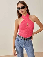 Renley Cotton Halter Sweater