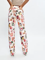 Comic High Rise Straight Long Jeans