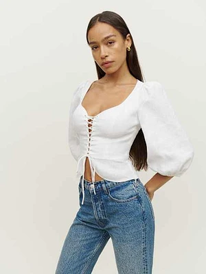 Barrett Linen Top