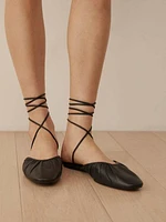 Solange Lace Up Flat