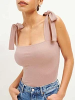 Canyon Tie Strap Knit Tank