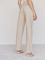 Sandy Tonal Reworked High Rise Relaxed Straight Jeans