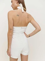 Pamela Halter Denim Mini Dress