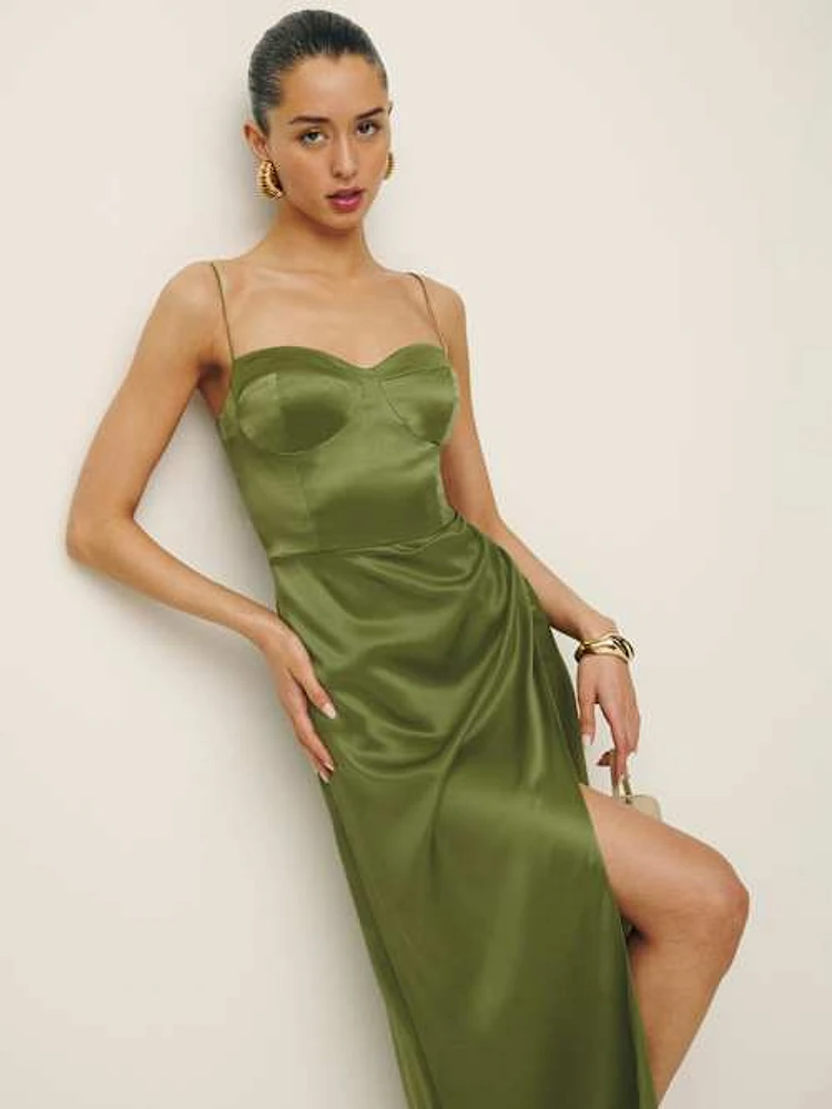 Petites Marguerite Silk Dress