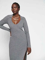 Bellini Cashmere Collared Sweater Dress