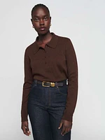 Berri Cashmere Polo Sweater