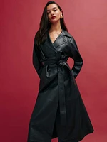 Veda Ashland Leather Trench