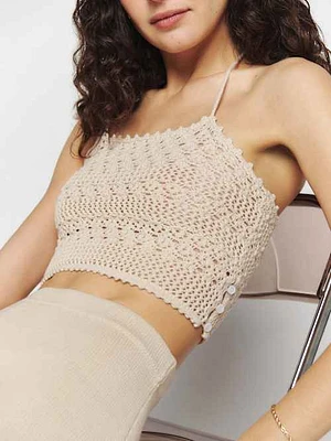 Grayson Open Knit Halter