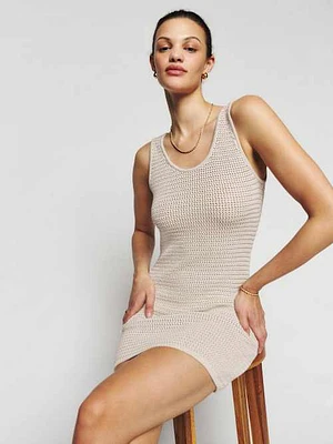 Randall Cotton Knit Mini Dress