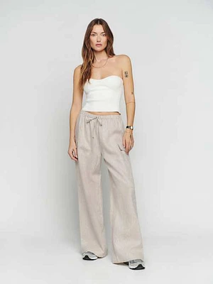 Petites Ethan Linen Pant