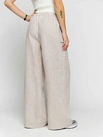 Petites Ethan Linen Pant