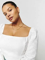 Khloe Linen Top Es