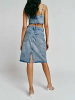 Dyani Denim Midi Skirt